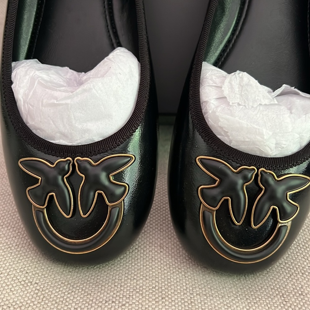 NEW In Box Pinko Love Birds Ballet Flats - Picture 5 of 6